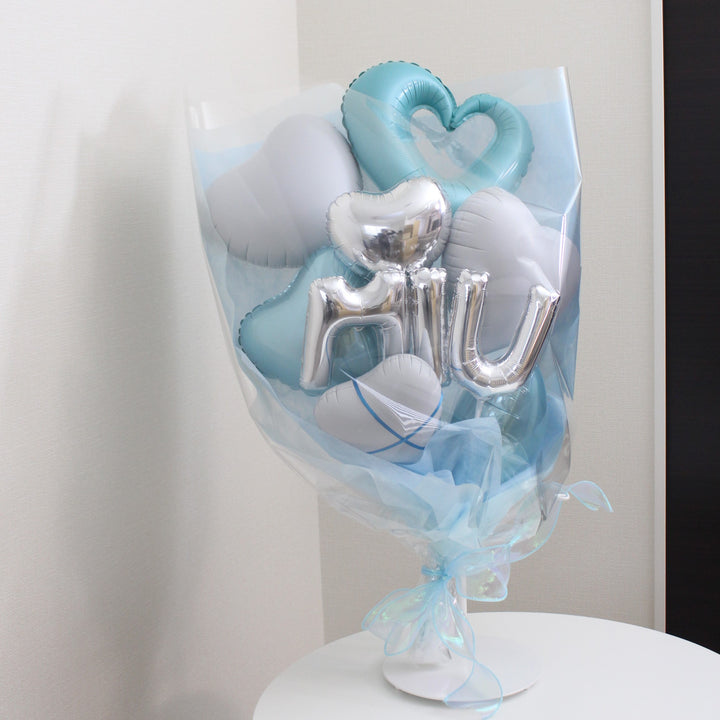 memorial heart balloon bouquet