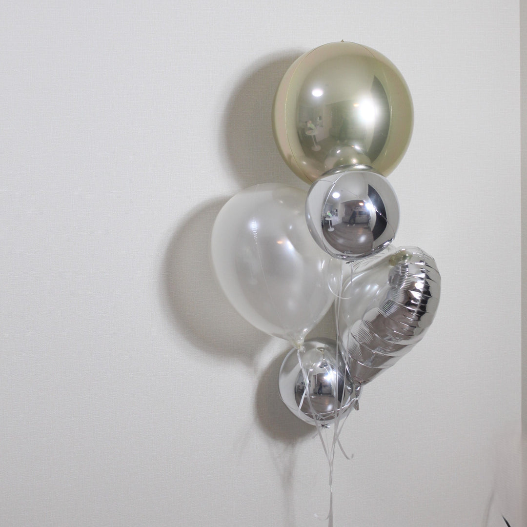 gold×silver float balloon