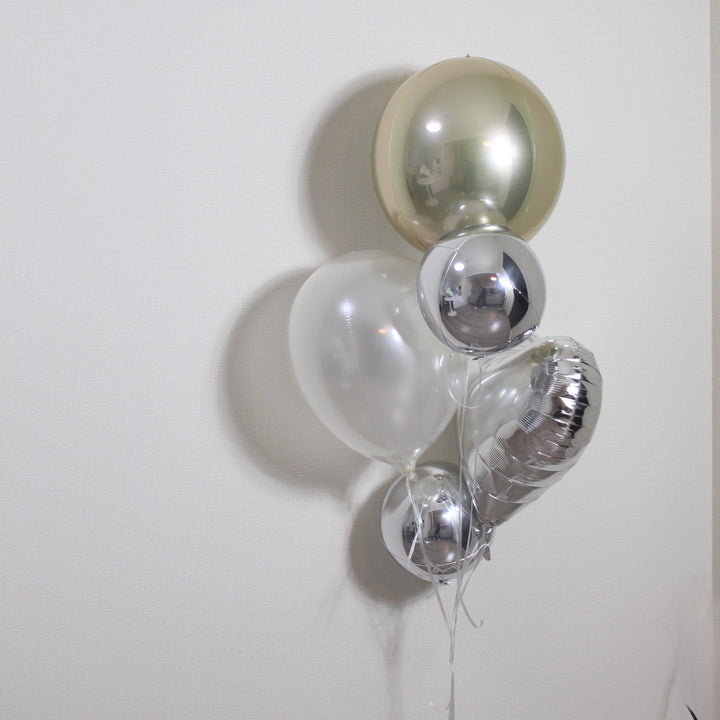 gold×silver float balloon