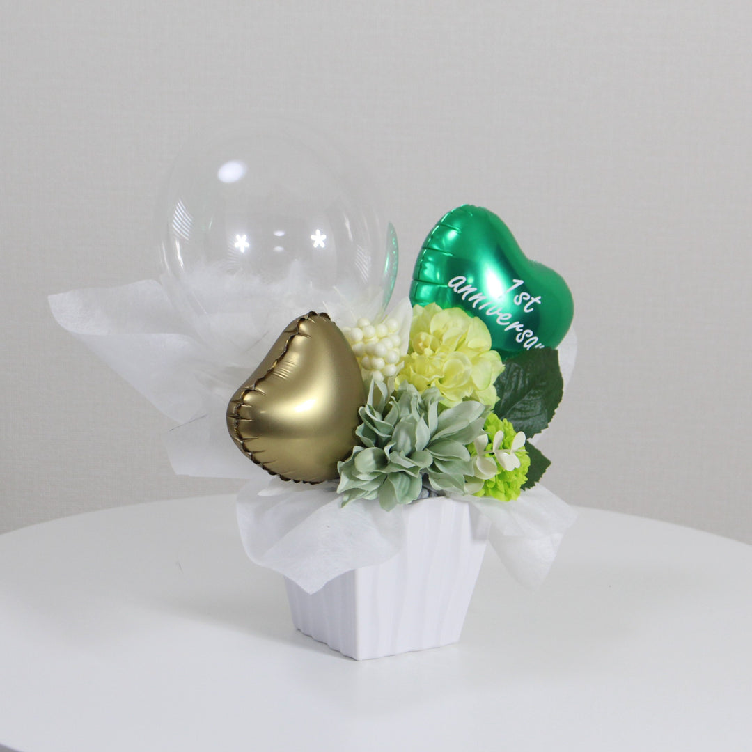 olivegreen feather elegant arrangement