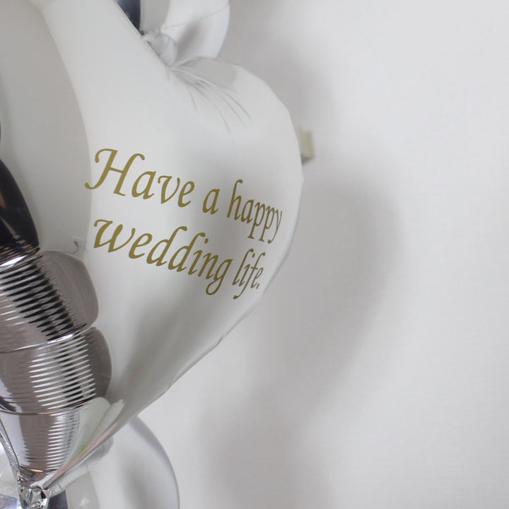 gold×silver float balloon