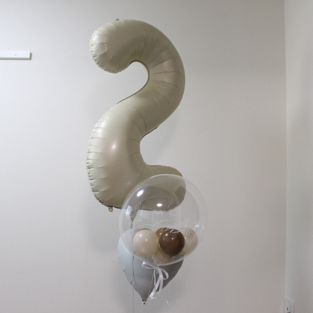 big number float balloon
