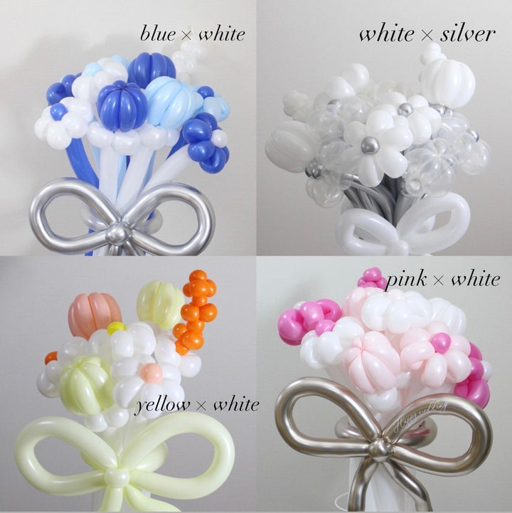 mix flower bouquet balloon