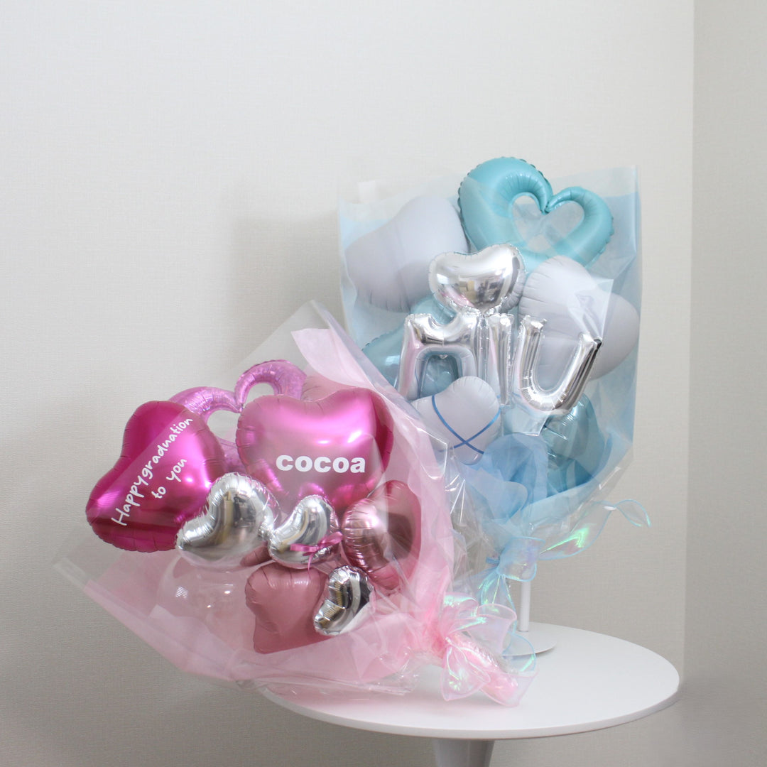 memorial heart balloon bouquet