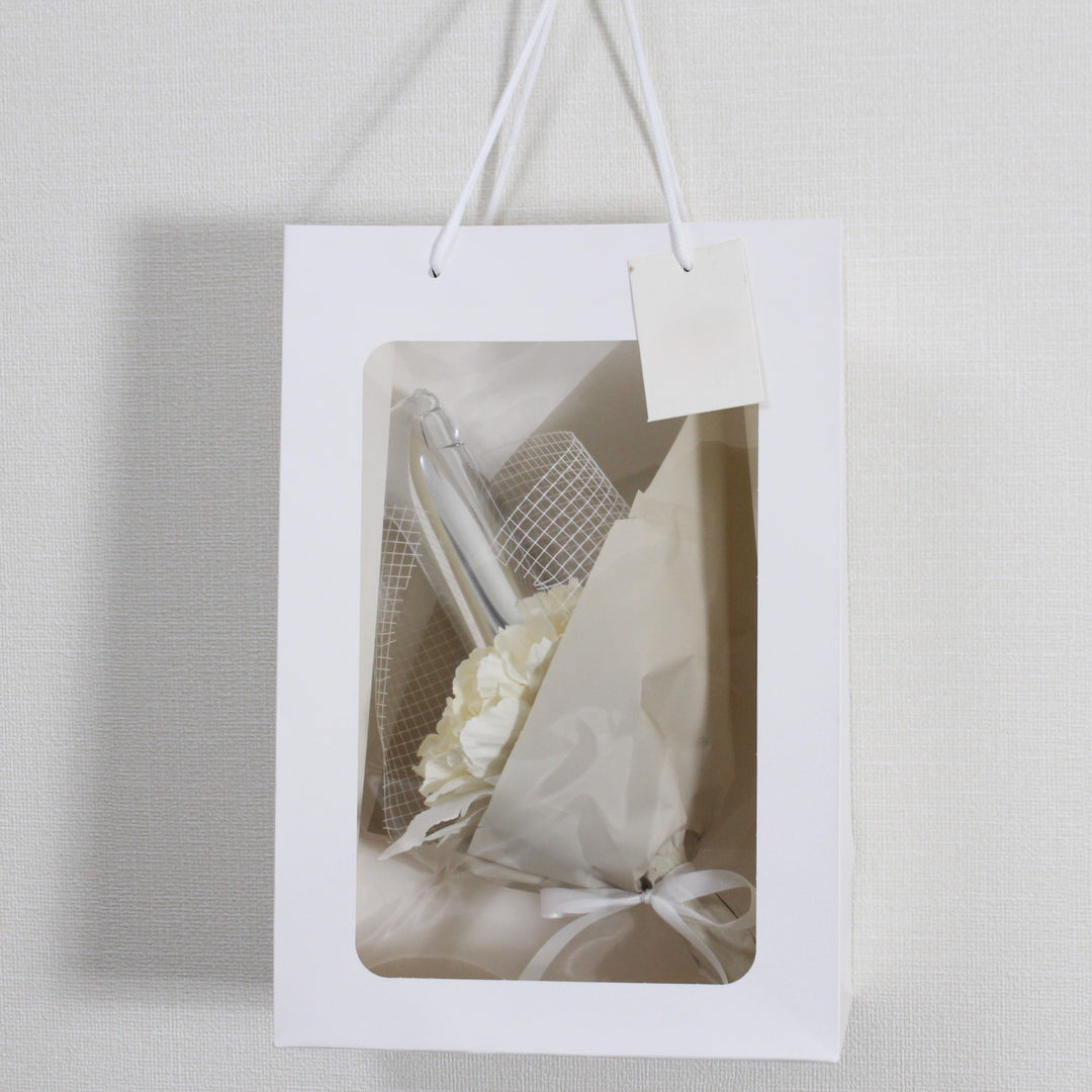 white×beige numberbouquet
