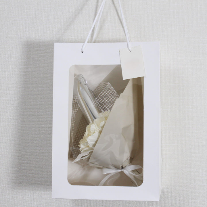 white×beige numberbouquet