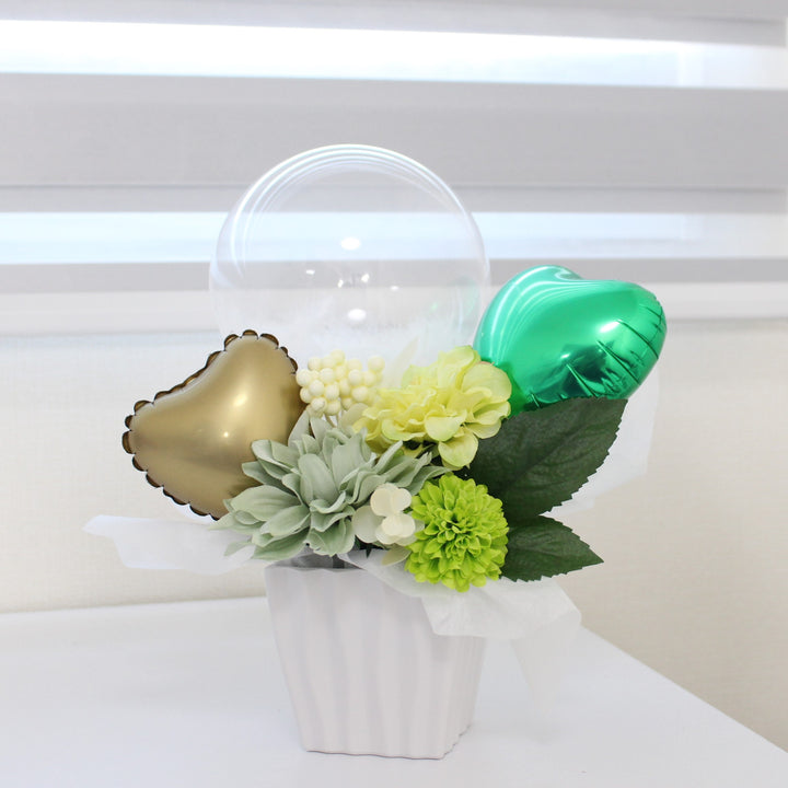 olivegreen feather elegant arrangement